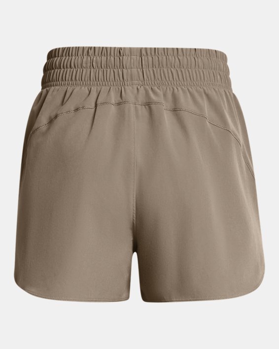 Shorts de tejido de 8 cm (3 in) UA Flex para mujer, Brown, pdpMainDesktop image number 5